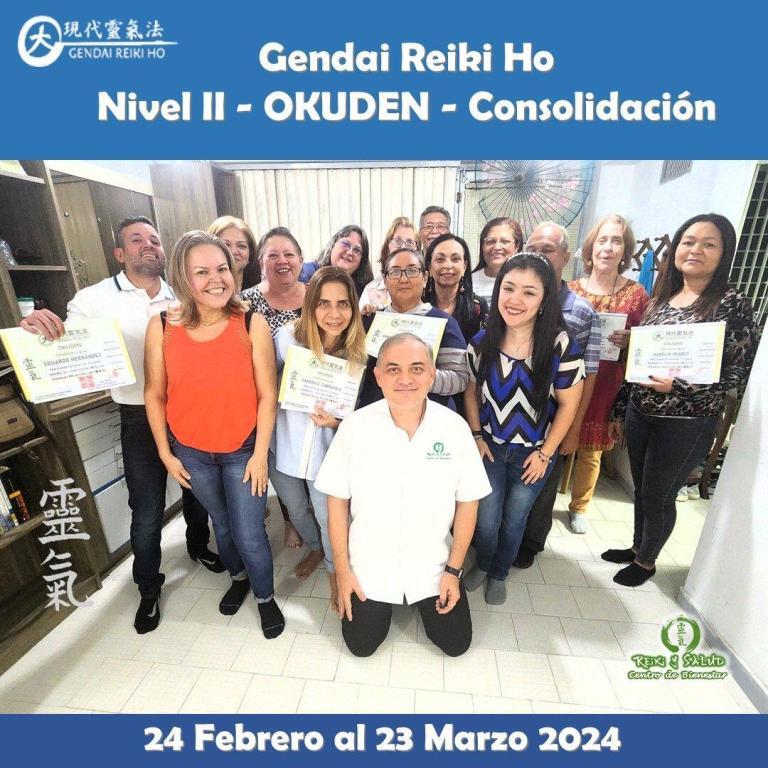 Hoy 24 de Marzo celebro la consolidación de cinco (5) practicantes de Gendai Reiki Ho,…