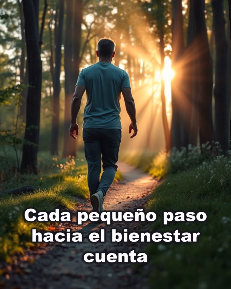 Cada pequeño paso hacia el bienestar cuenta.