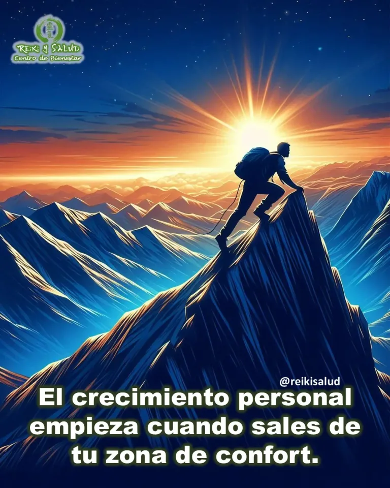 El crecimiento personal empieza cuando sales de tu zona de confort.