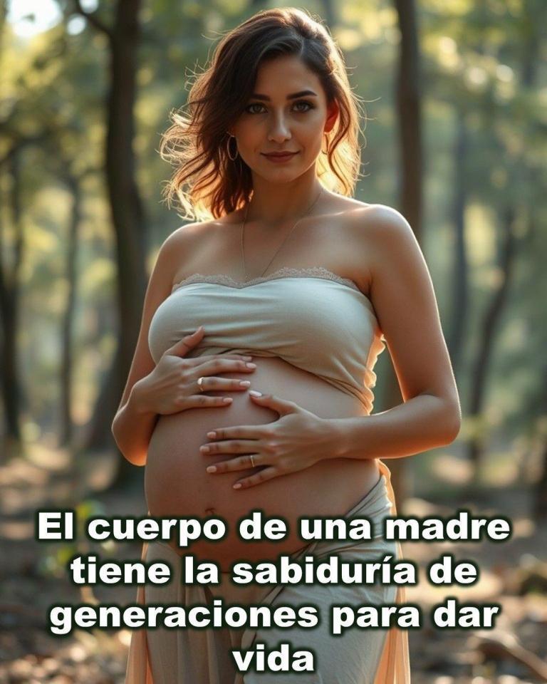 El cuerpo de una madre guarda la sabiduría de generaciones para dar vida.