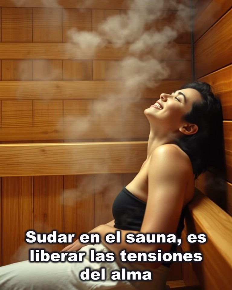 Sudar en el sauna es liberar las tensiones del alma.