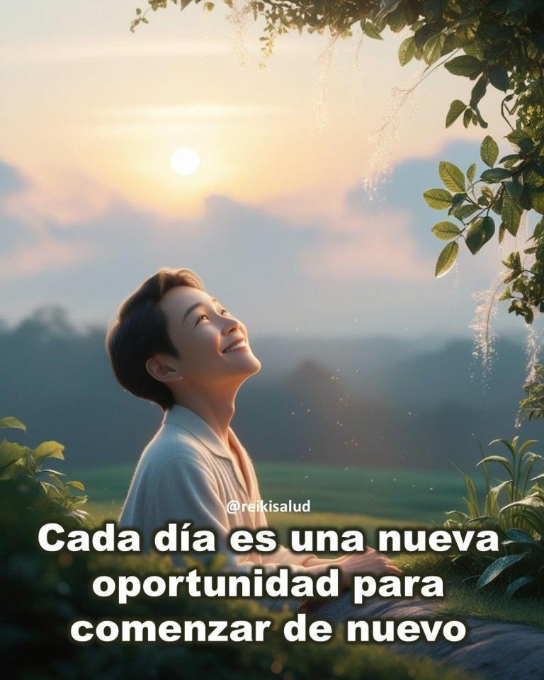 ¿Ves cada día como una nueva oportunidad?”.