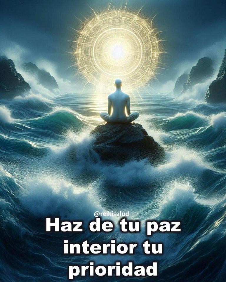 Haz de tu paz interior tu prioridad, porque es el cimiento sobre el que se…
