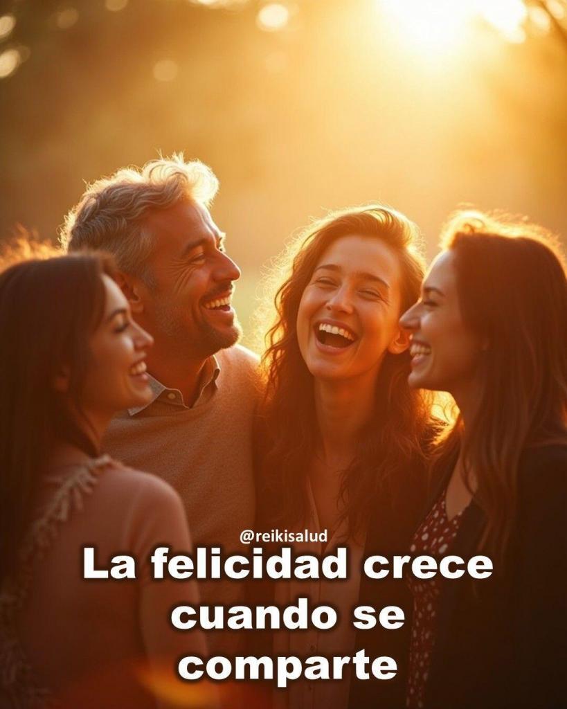 La felicidad crece cuando se comparte ¿Sabías que compartir alegría la multiplica?