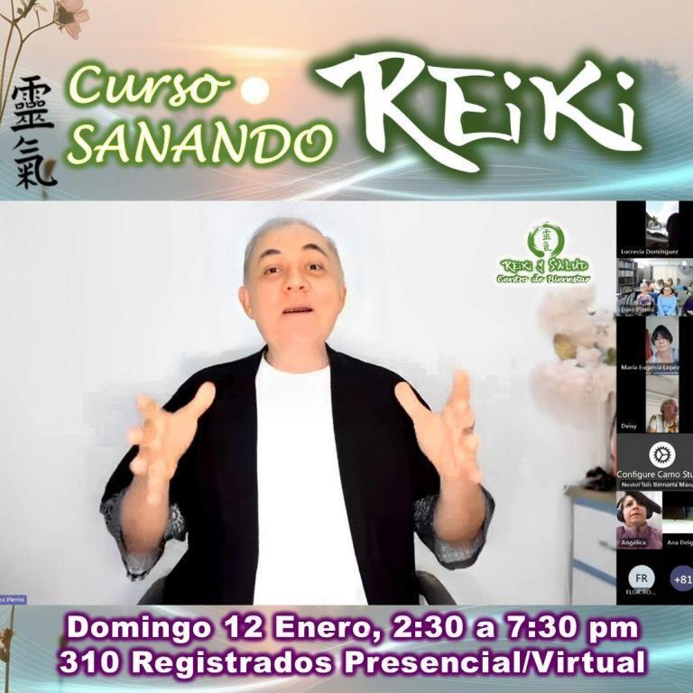 Hoy celebro el curso “Sanando con Reiki” y las 310 almas registradas que dijeron SI…