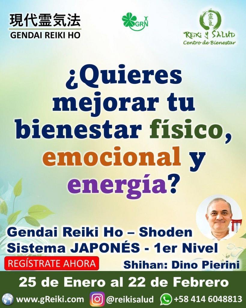 Shoden 25 Enero nueva propuesta  ¿Quieres mejorar tu bienestar físico, emocional y energía?