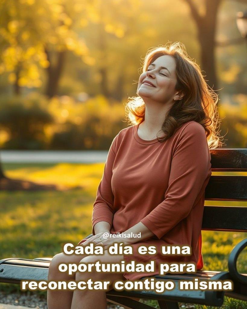 Cada dia es una oportunidad para reconectar contigo Cada día es una oportunidad para reconectar contigo misma.