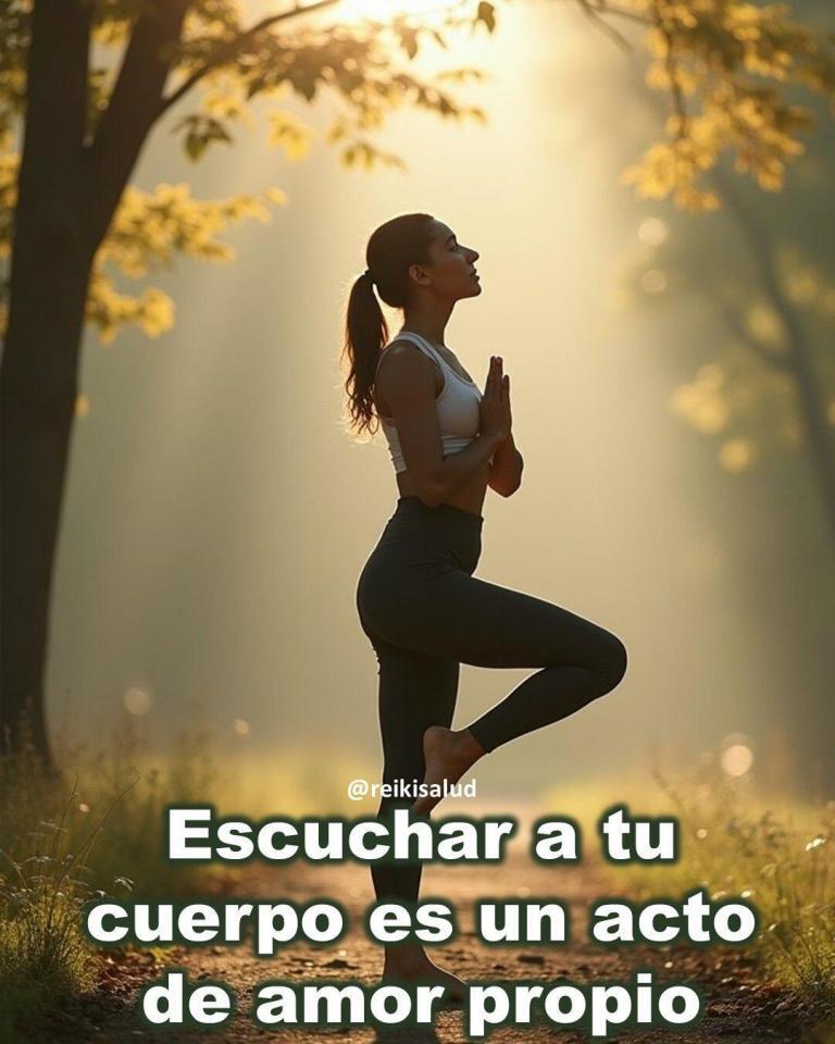 Escuchar a tu cuerpo es un acto profundo de amor propio.