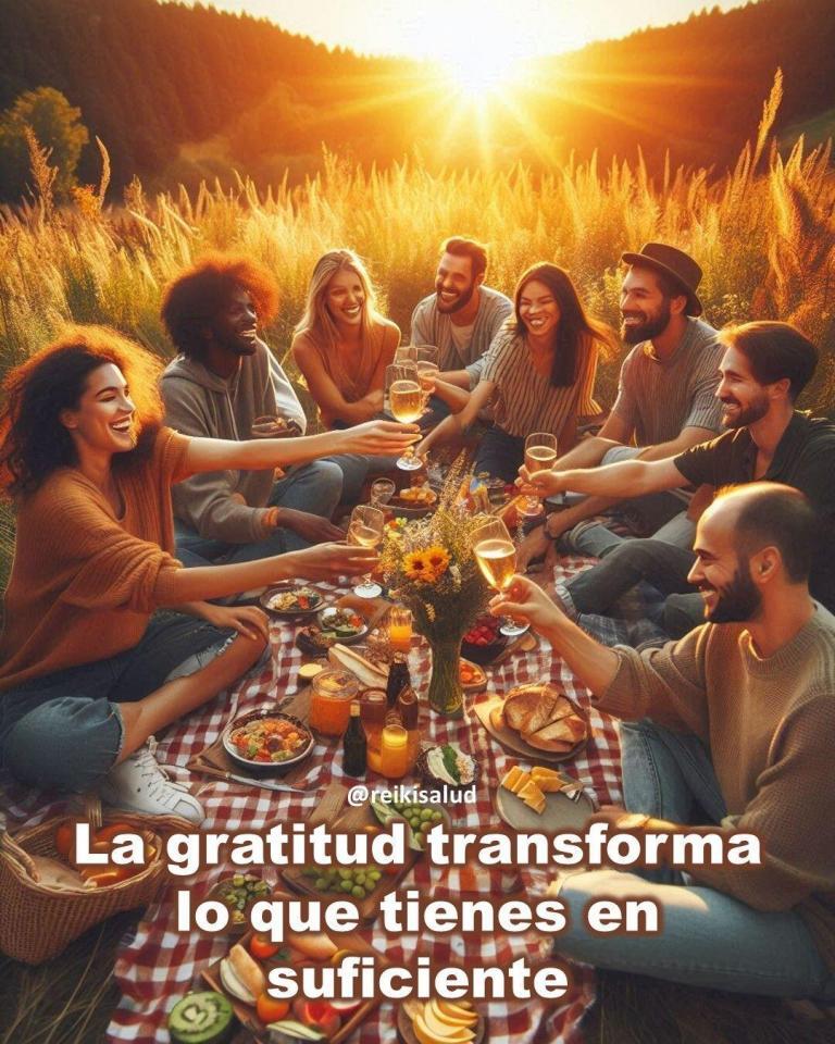 La gratitud transforma lo que tienes en suficiente.