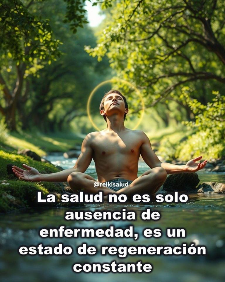 La salud no es solo ausencia de enfermedad, es un estado de regeneración constante.