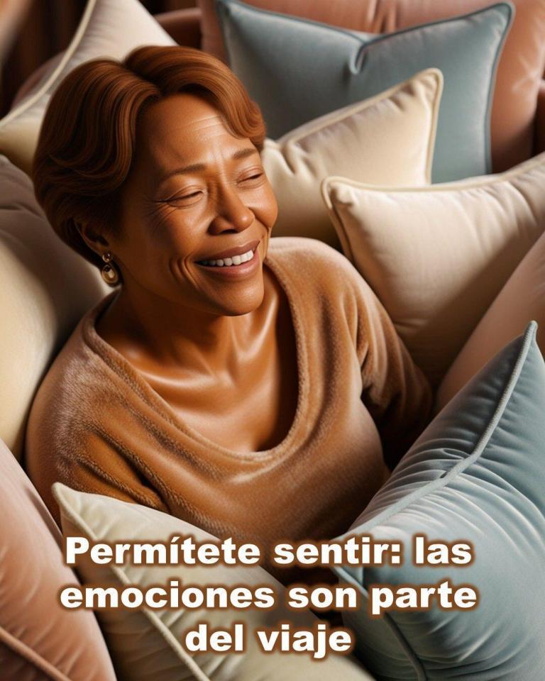 Permítete sentir: las emociones son parte del viaje.