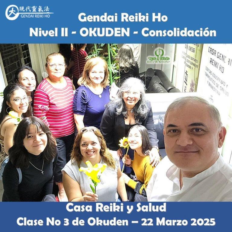 🙏Feliz y emocionado por el curso de 2do Nivel, OKUDEN, de Gendai Reiki Ho, en…