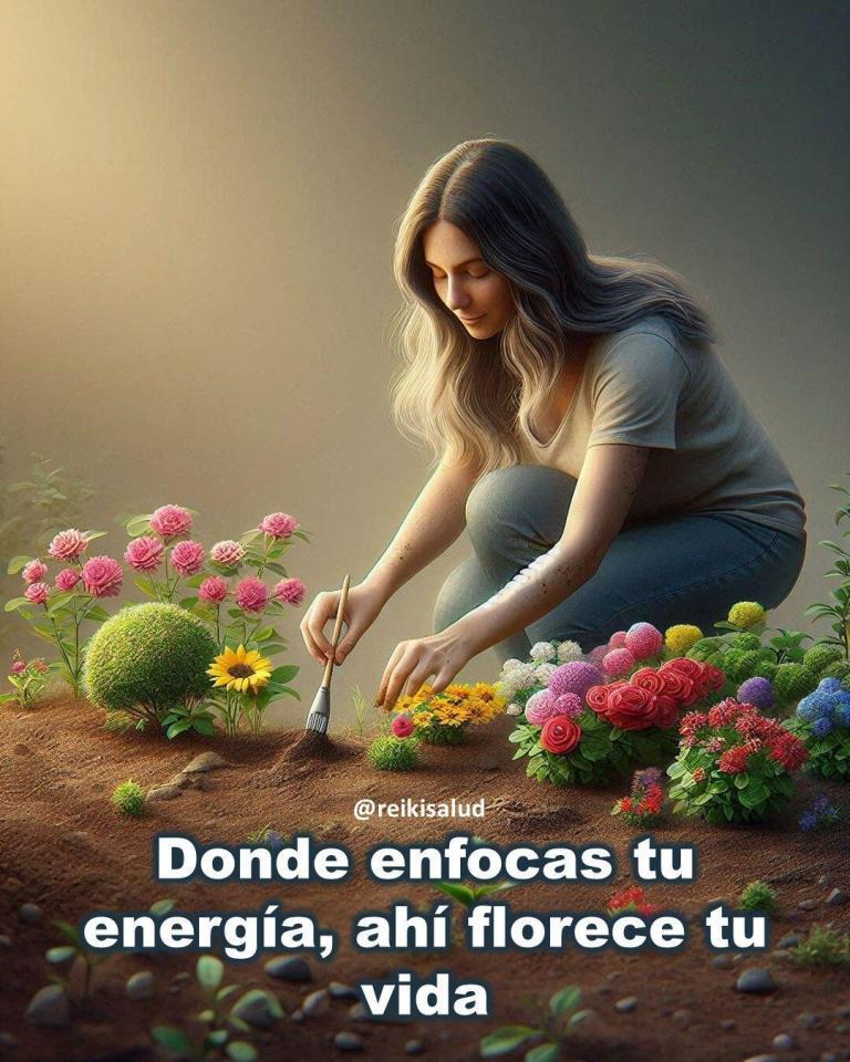 Donde enfocas tu energía, ahí florece tu vida.