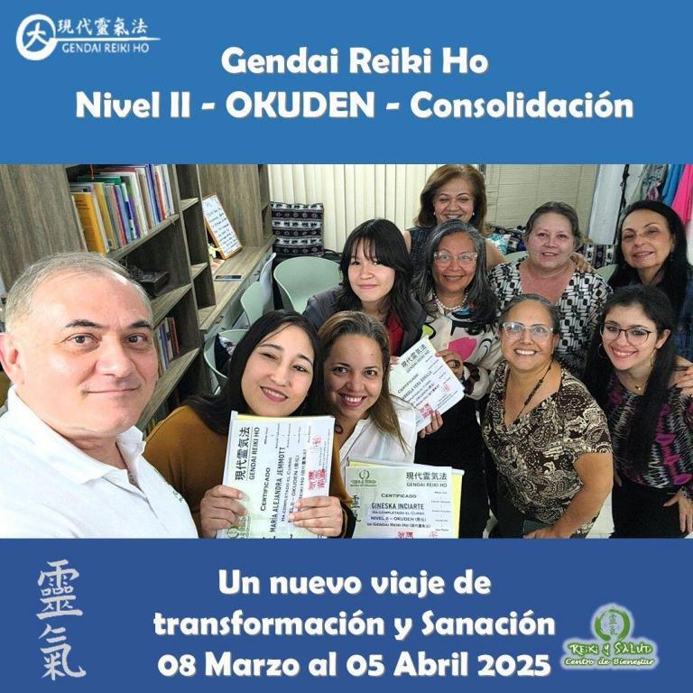 Hoy celebro la consolidación de tres (3) practicantes de Gendai Reiki Ho, al finalizar el…