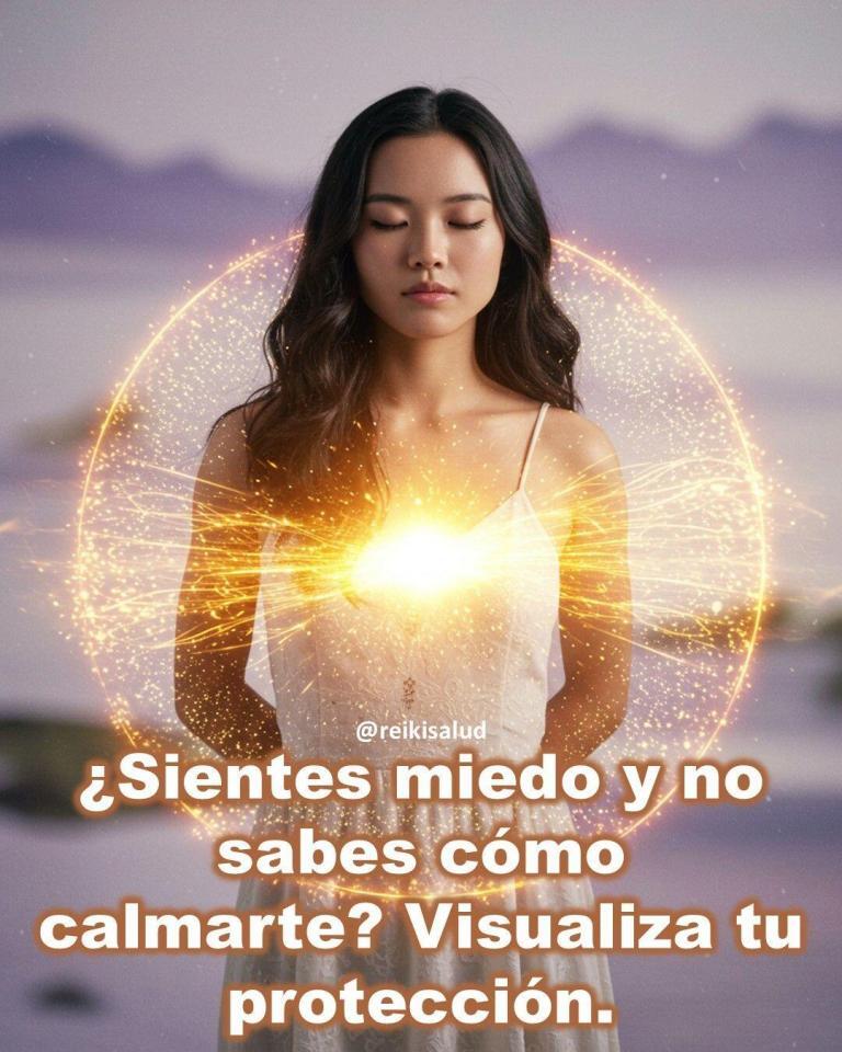 ¿Sientes miedo y no sabes cómo calmarte? Visualiza tu protección.
