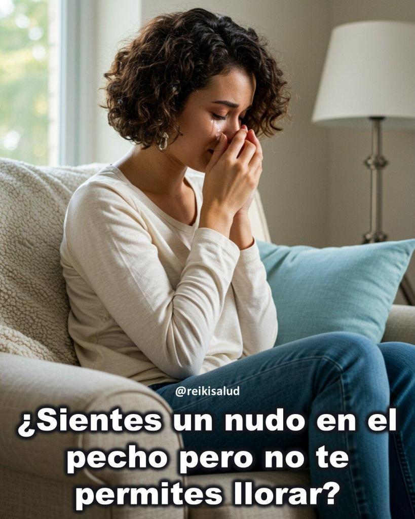 Sientes un nudo en el pecho pero no te permites llorar ¿Sientes un nudo en el pecho pero no te permites llorar?