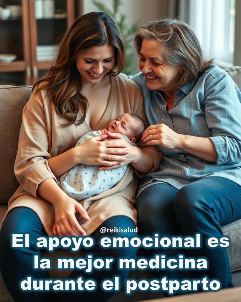 El apoyo emocional es la mejor medicina durante el postparto.