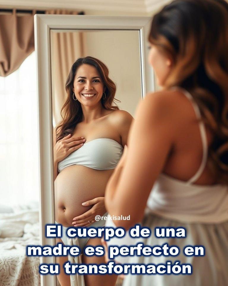 El cuerpo de una madre es perfecto en su transformación.