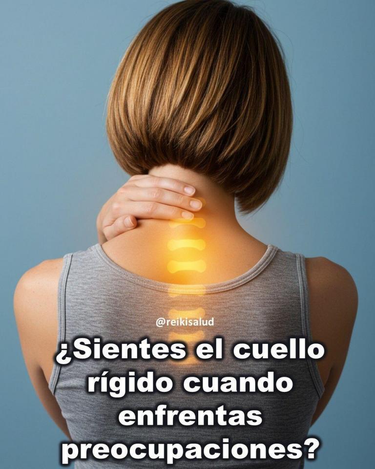 ¿Sientes el cuello rígido cuando enfrentas preocupaciones?
