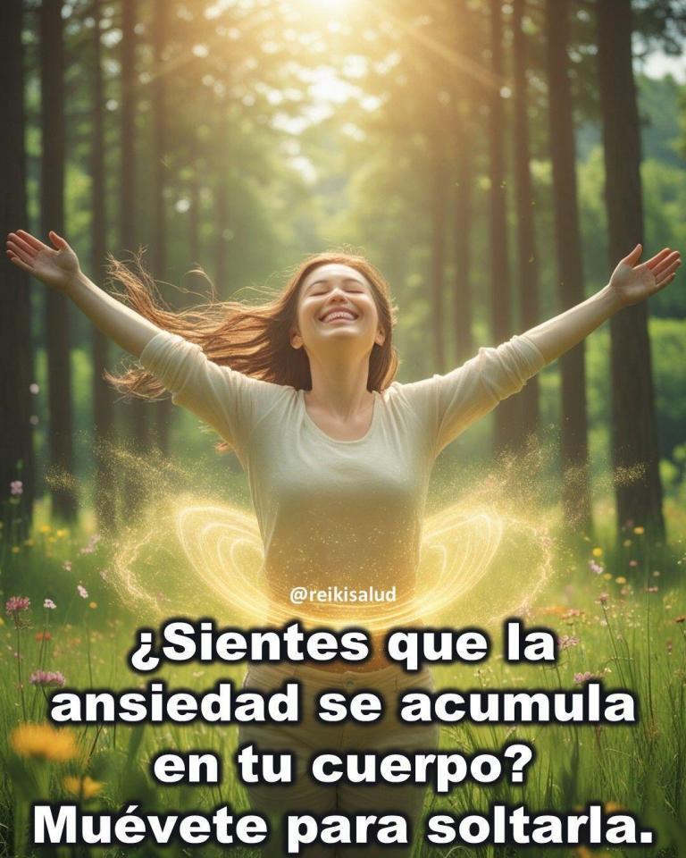 ¿Sientes que la ansiedad se acumula en tu cuerpo? Muévete para soltarla.