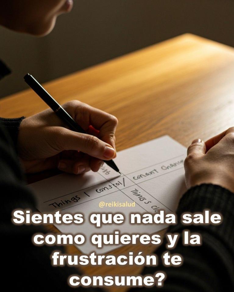 ¿Sientes que nada sale como quieres y la frustración te consume?