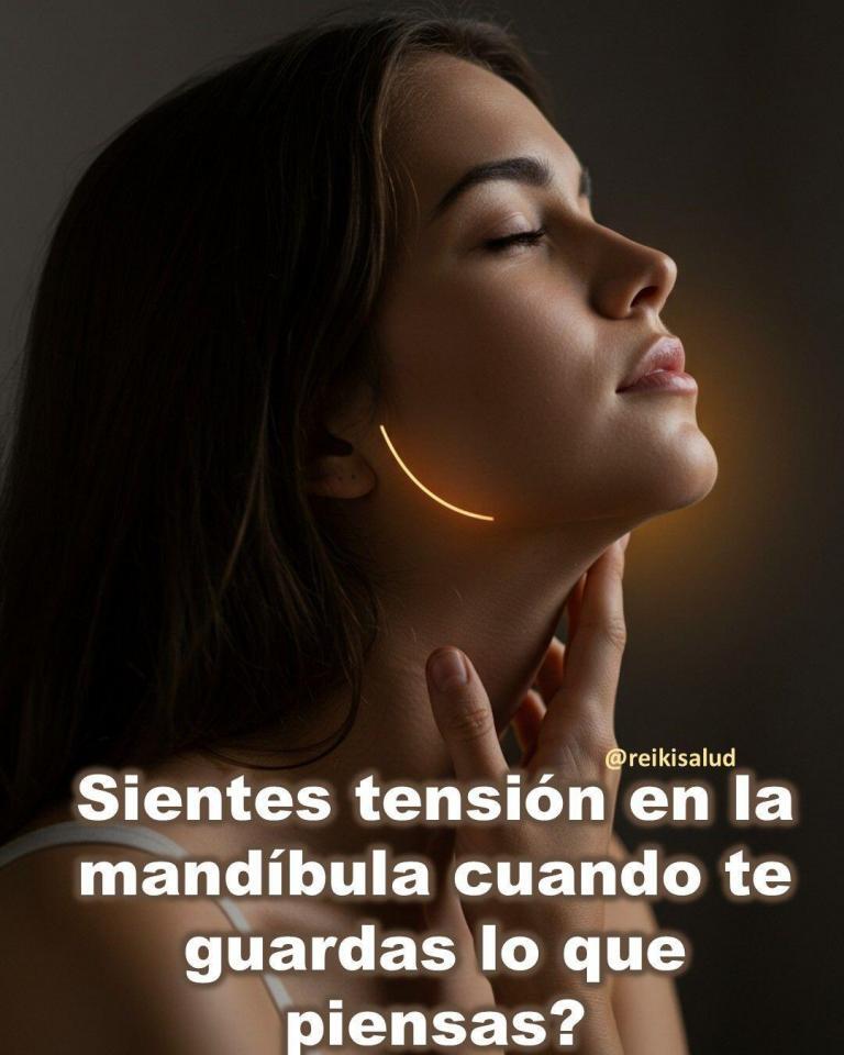 ¿Sientes tensión en la mandíbula cuando te guardas lo que piensas?