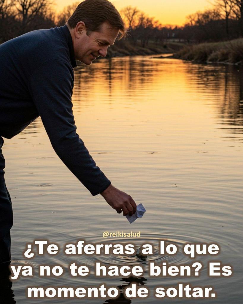 Te aferras a lo que ya no te hace bien ¿Te aferras a lo que ya no te hace bien? Es momento de soltar.