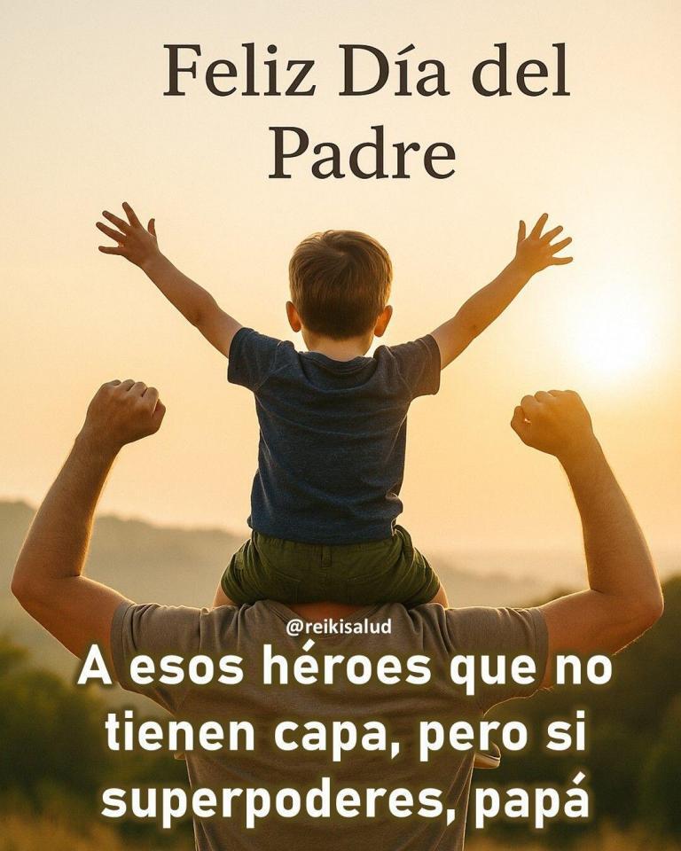 Feliz Día del Padre. Algunos héroes no tiene capa, pero si superpoderes. A estos los…
