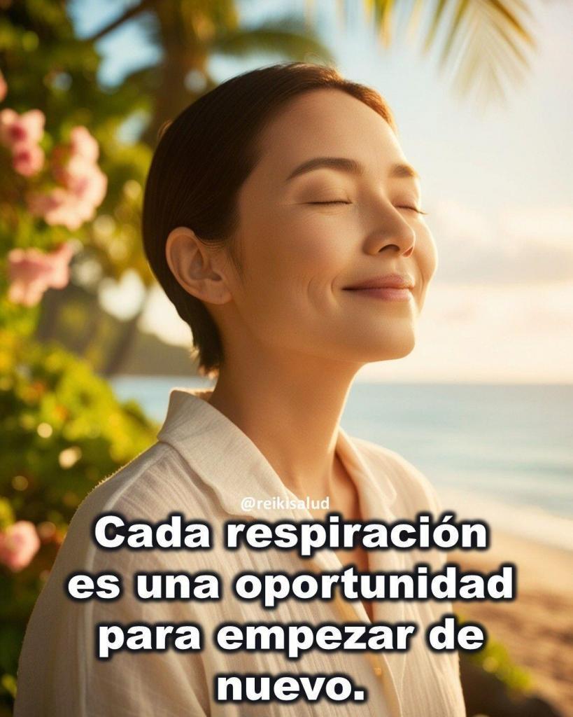 Cada respiracion es una oportunidad para empezar de ¿Sientes que necesitas un reinicio? Cada respiración es una oportunidad para empezar de nuevo