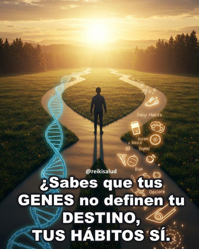 Sabes que tus GENES no definen tu DESTINO ¿Sabías que tus genes no dictan tu destino… pero tus hábitos sí?
