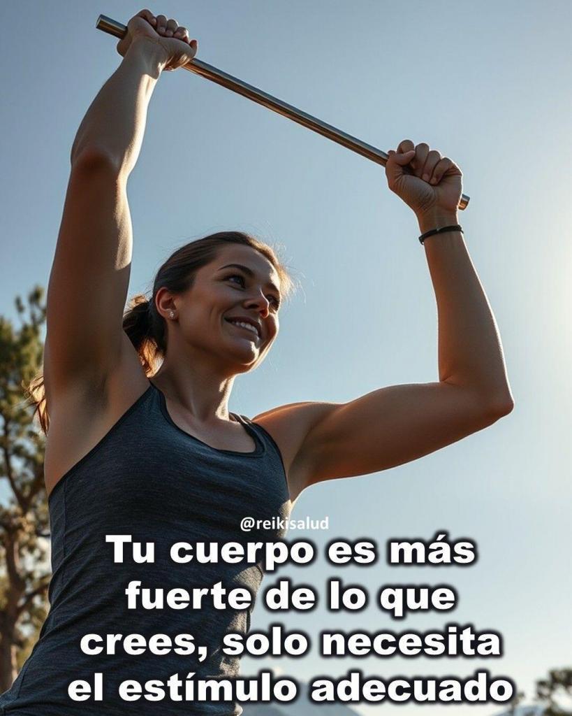 Tu cuerpo es mas fuerte de lo que crees solo necesita Tu cuerpo es más fuerte de lo que crees, solo necesita el estímulo adecuado.