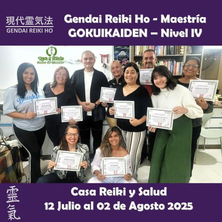 Hoy celebro la certificación de ocho nuevas Maestras y Un Maestro, Shihans de Gendai Reiki…