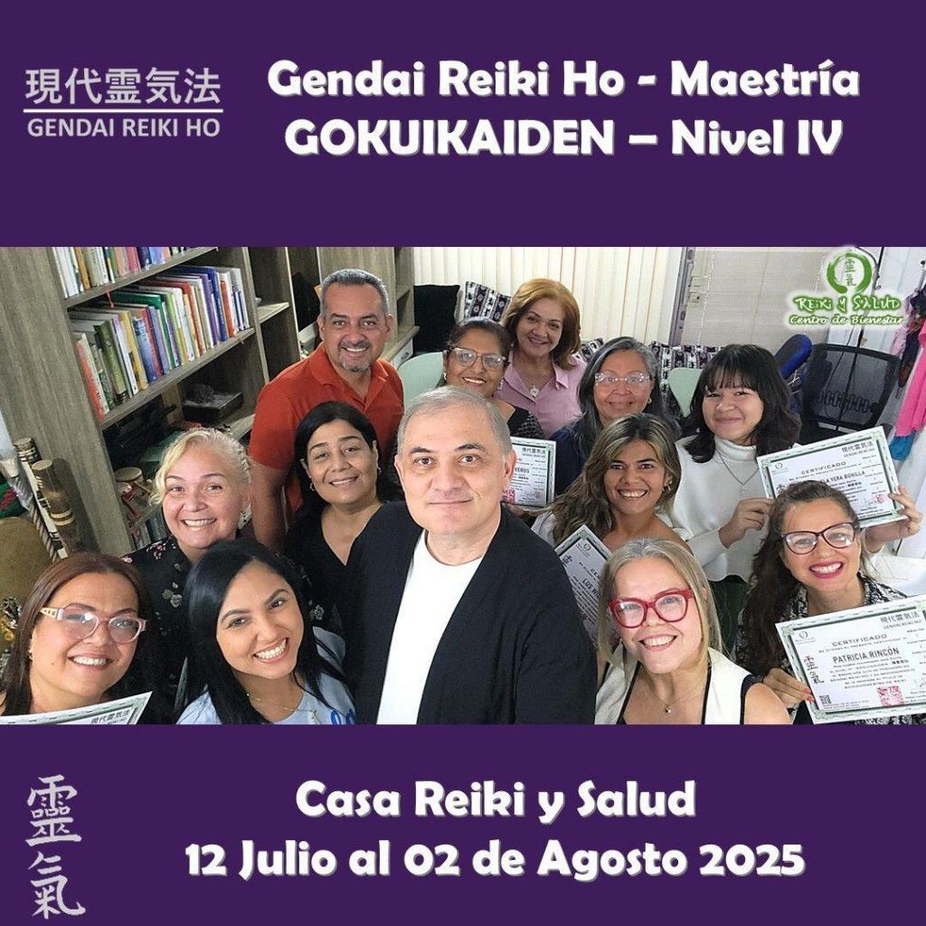 Gokuikaiden7 Hoy celebro la certificación de ocho nuevas Maestras y Un Maestro, Shihans de Gendai Reiki Ho en Venezuela.