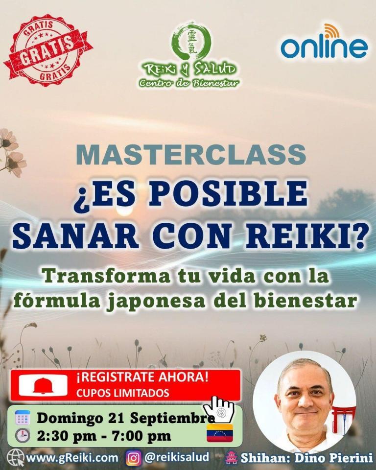 MasterClass GRATUITA ¿Es posible SANAR con REIKI?