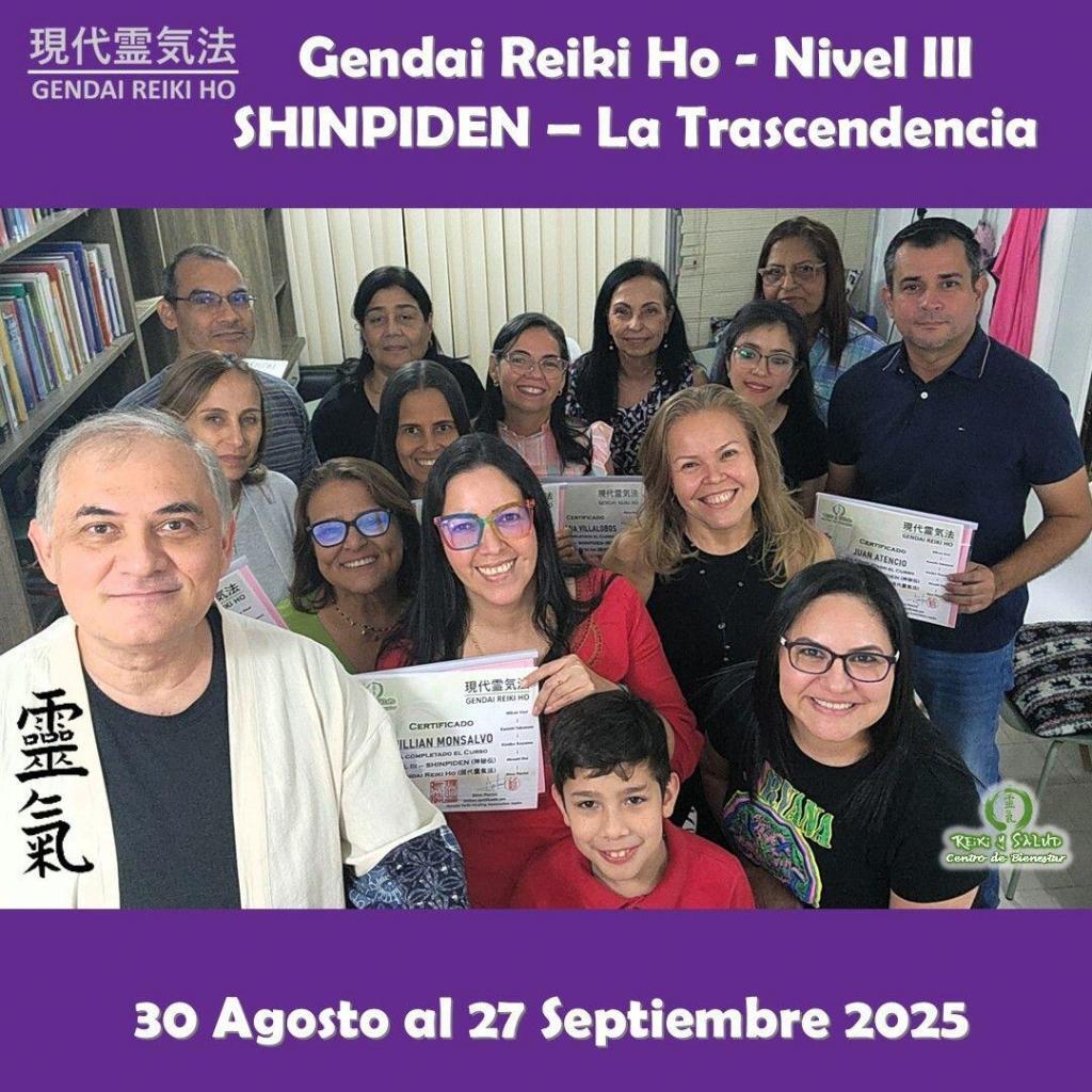Shinpiden 27 Septiembre No 2 Hoy Celebro ocho (8) nuevos Certificados en Shinpiden (3er Nivel) de Gendai Reiki Ho en Venezuela