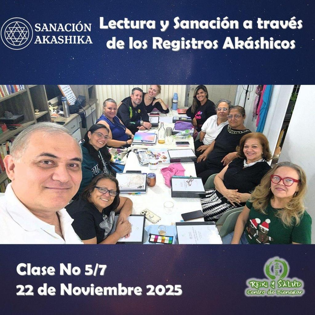 Sanacion a traves de los Registros Akashicos 22 Noviembre Feliz y emocionado por nuestro 5to (quinto) encuentro en el curso de Lectura y Sanación a través de los Registros Akáshicos en Casa Reiki y Salud