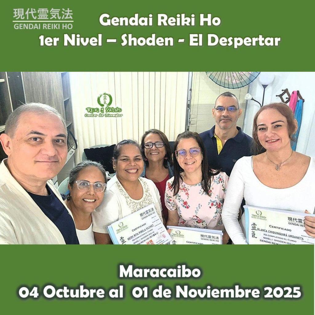 Shoden Noviembre 2025 No 2 Hoy celebro tres (3) nuevos practicantes de Gendai Reiki Ho