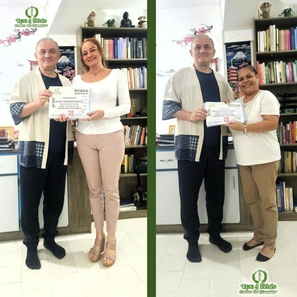 Shoden Noviembre 2025 No 3 Hoy celebro tres (3) nuevos practicantes de Gendai Reiki Ho
