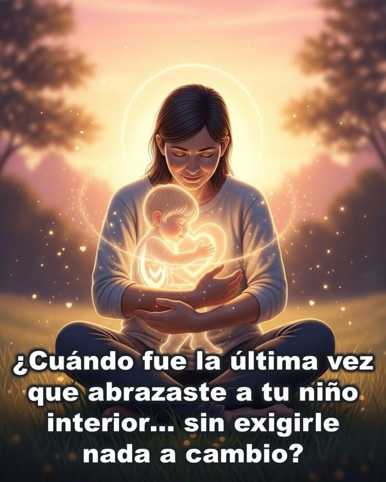 ¿Cuándo fue la última vez que abrazaste a tu niño interior… sin exigirle nada a…