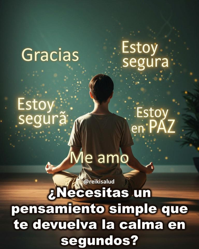¿Necesitas un pensamiento simple que te devuelva la calma en segundos?