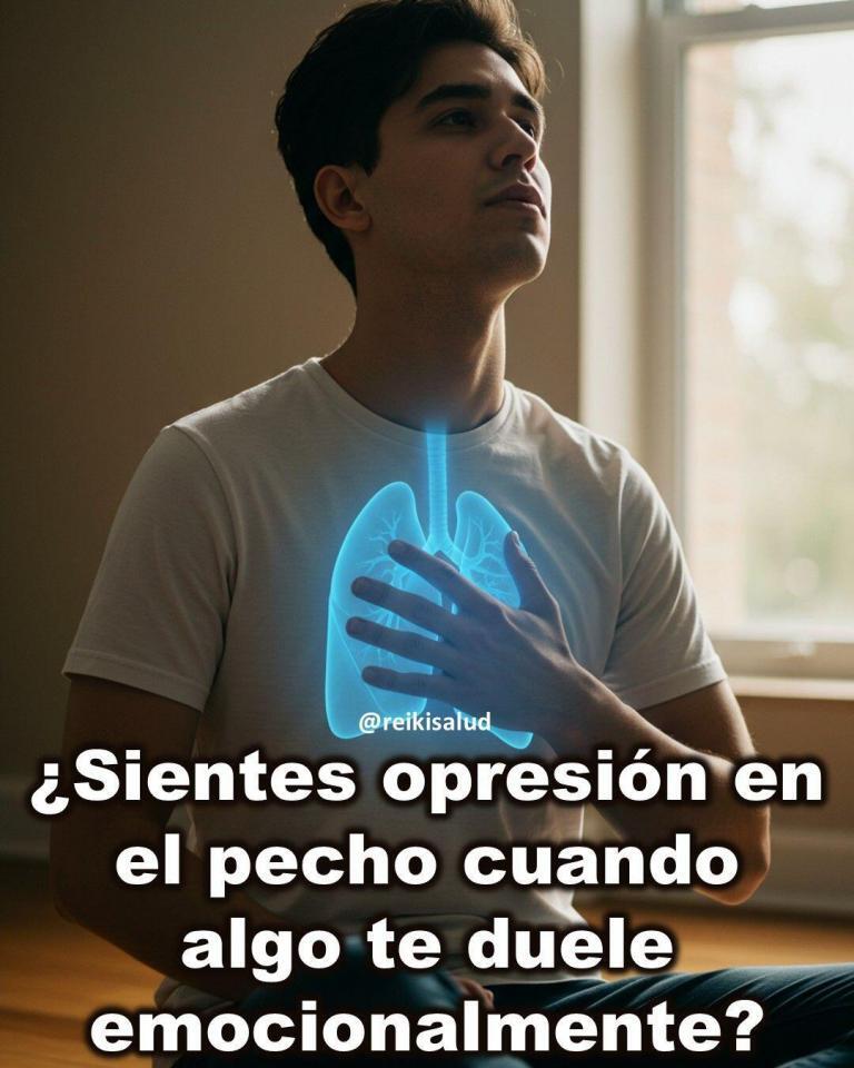 ¿Sientes opresión en el pecho cuando algo te duele emocionalmente?