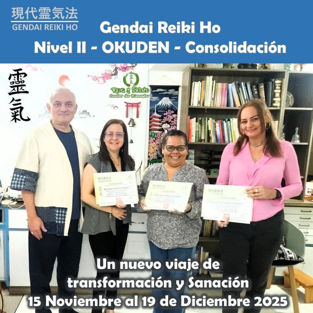 okuden 19 Diciembre No 1 Hoy celebro la consolidación de tres(3) practicantes de Gendai Reiki Ho