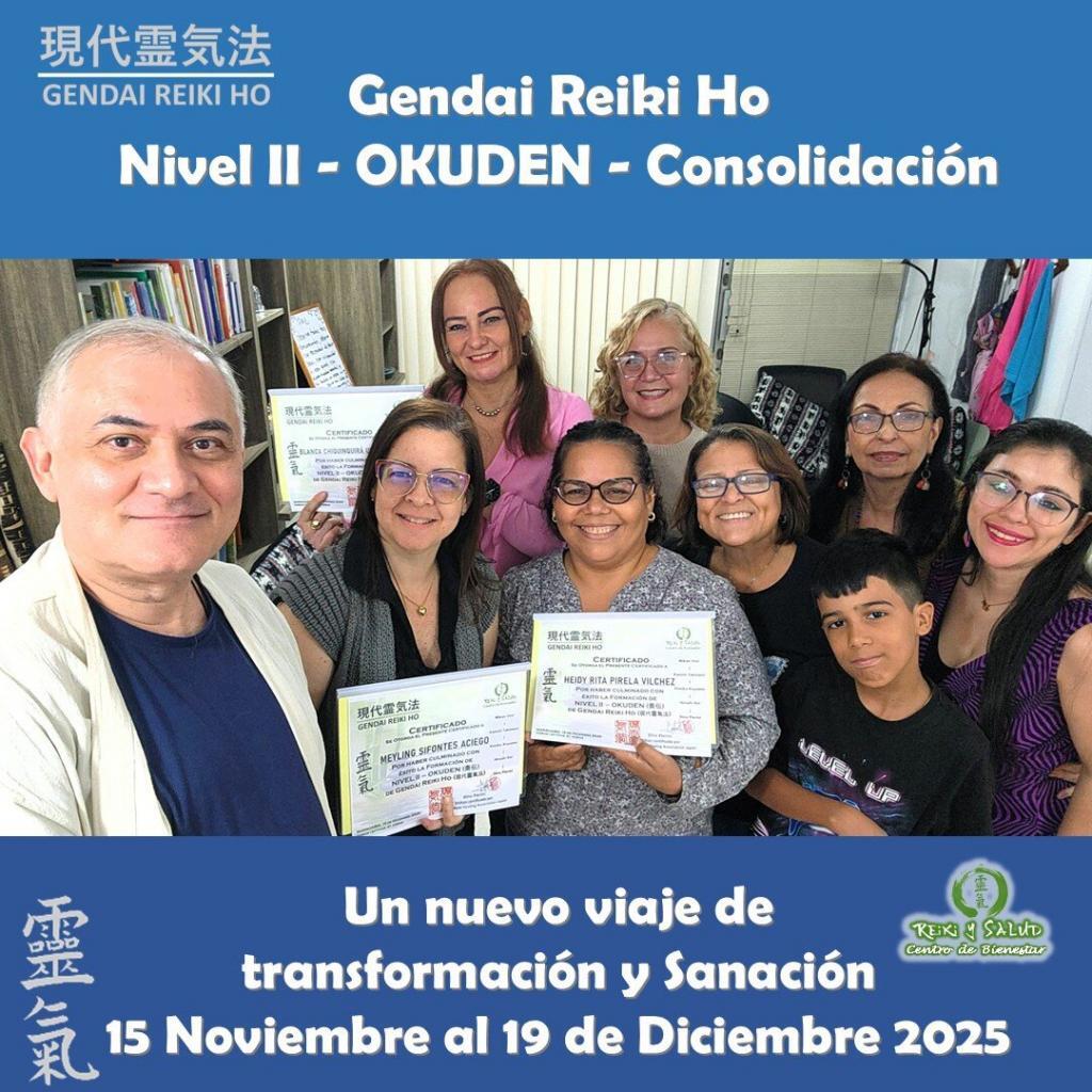 okuden 19 Diciembre No 2 Hoy celebro la consolidación de tres(3) practicantes de Gendai Reiki Ho
