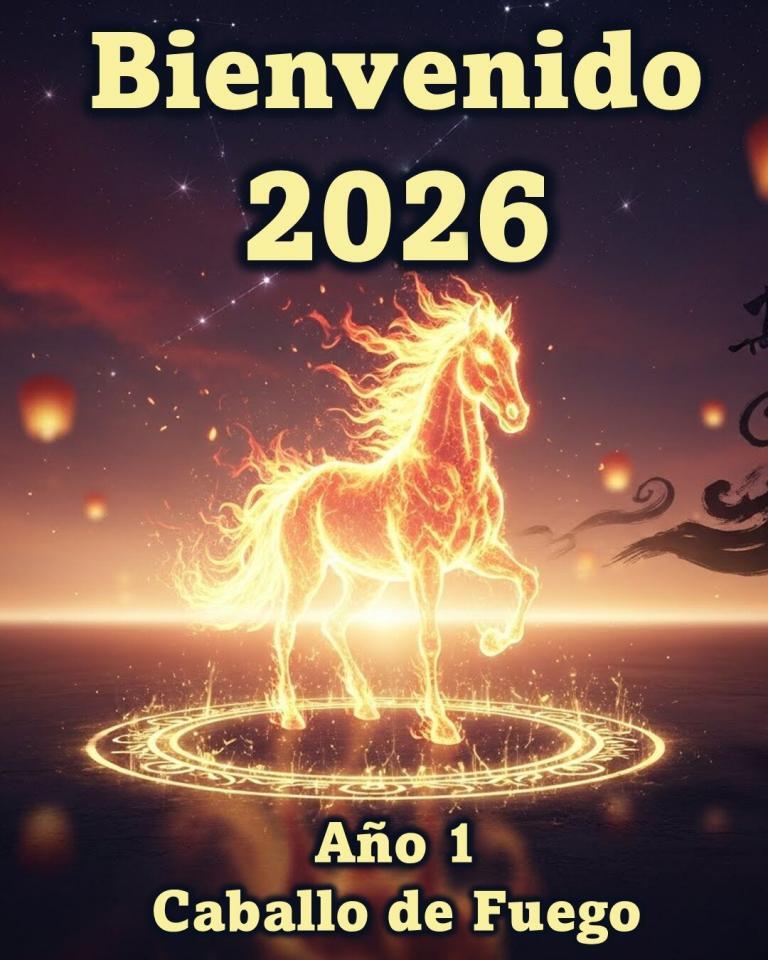 Feliz Año 2026, Año 1, Caballo de Fuego ¿Sabes lo que representa para ti?