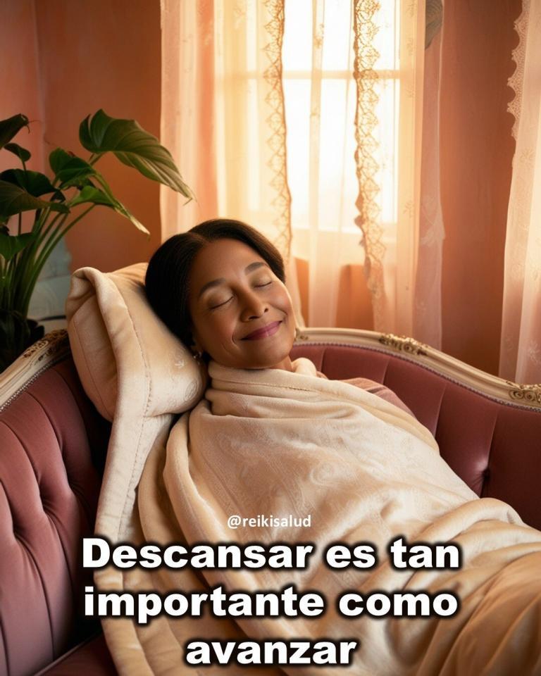 Descansar es tan importante como avanzar.