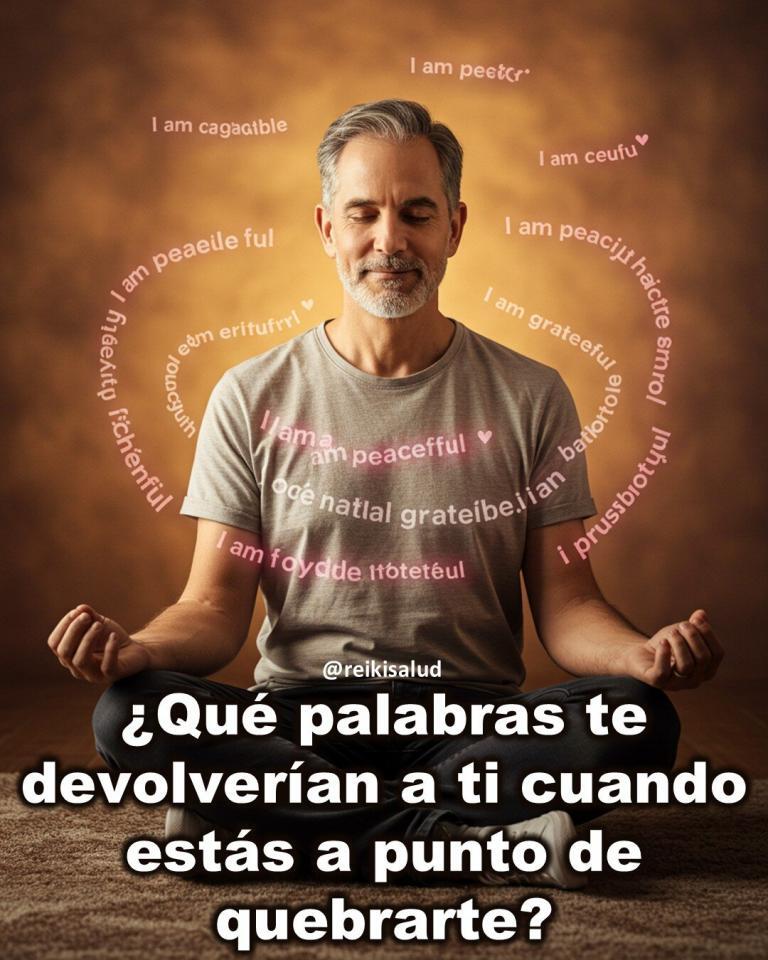 ¿Qué palabras te devolverían a ti cuando estás a punto de quebrarte?
