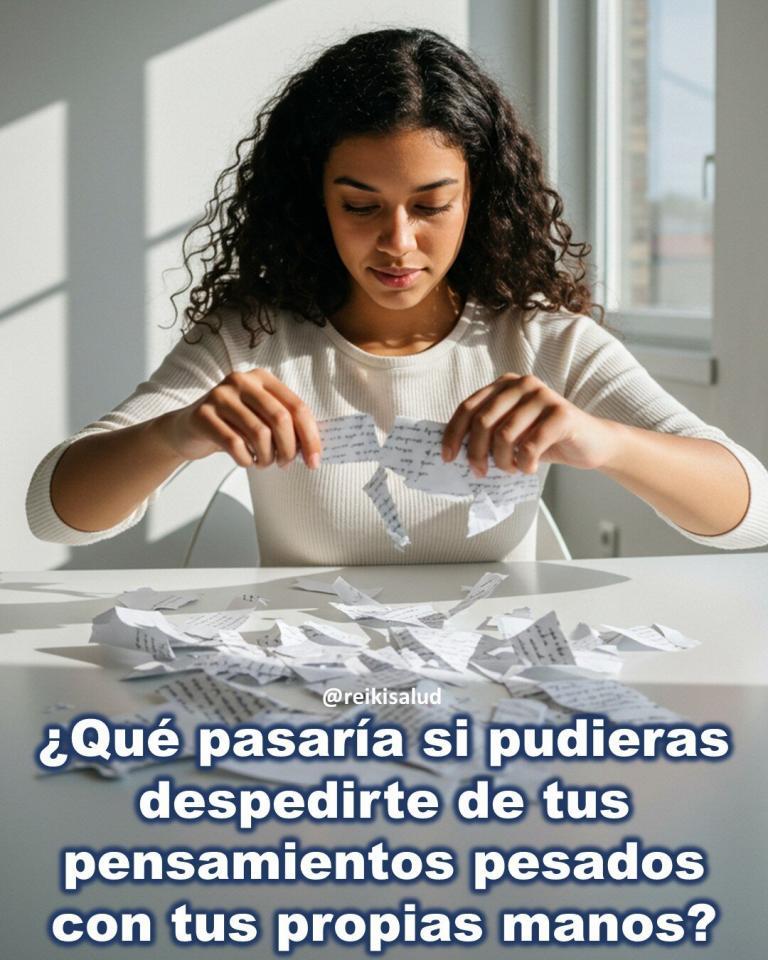 ¿Qué pasaría si pudieras despedirte de tus pensamientos pesados con tus propias manos?