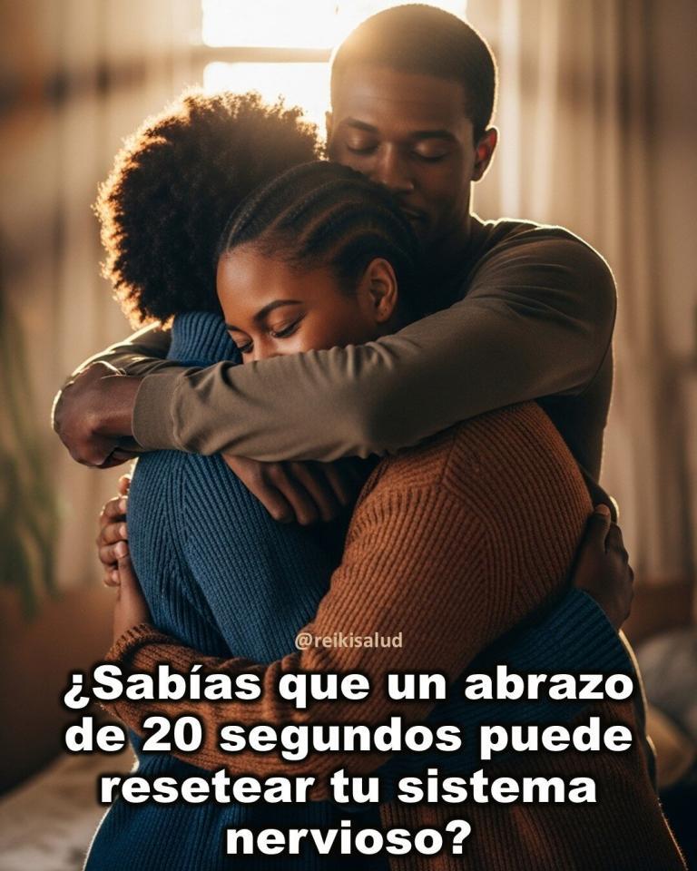 ¿Sabías que un abrazo de 20 segundos puede resetear tu sistema nervioso?