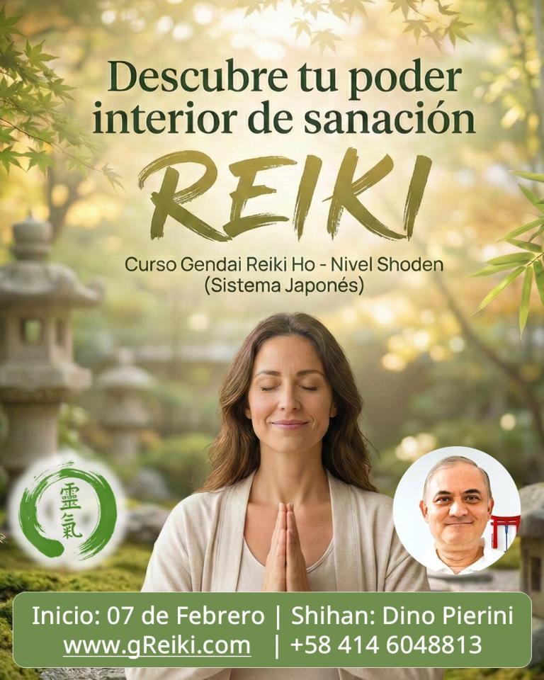 Curso Práctico de Gendai Reiki Ho. ¿Quieres mejorar tu bienestar físico, emocional y energía?