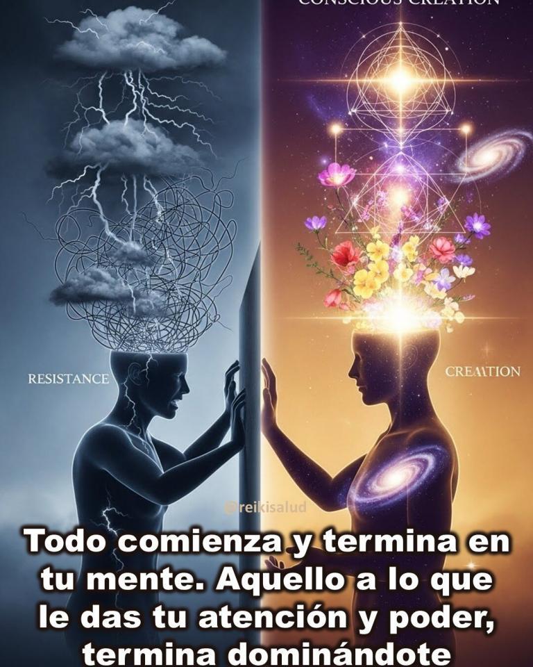 Todo comienza y termina en tu mente. Aquello a lo que le das tu atención…